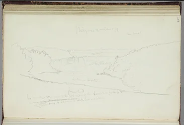 Sem título, paisagem com notações, 1829